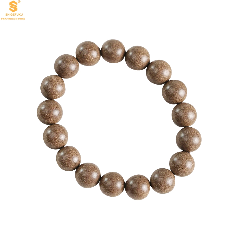 【香港周六福黄金钻石首饰】天然本草非遗古法香珠手串12mm+传承礼盒+赠朱砂手串6mm