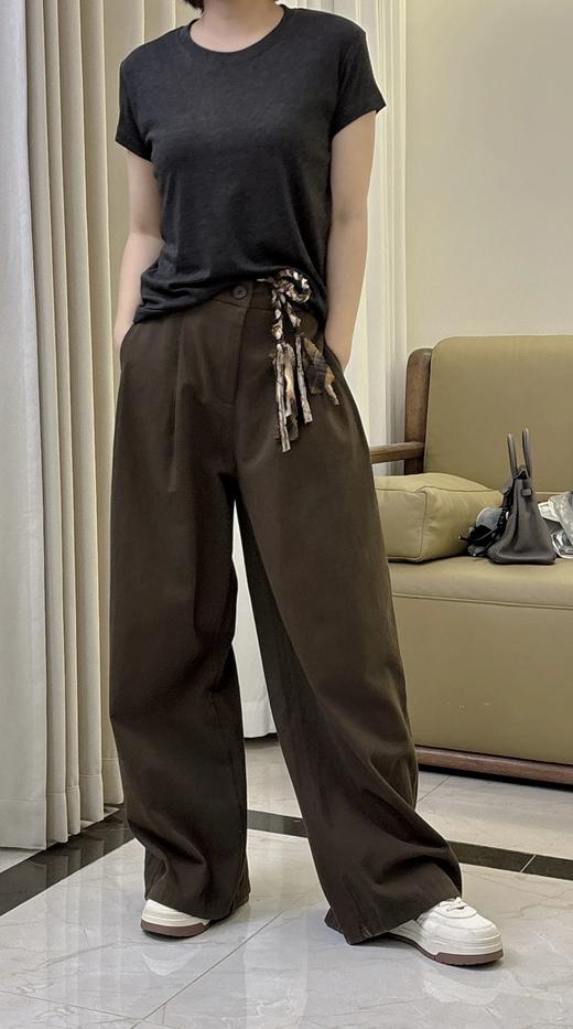 花绳直筒裤-26ZB03083 商品图0