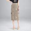 「自」全新升级【铂金会员174/天猫229/差价55】(14512)洛诗琳复古亮片高腰半身裙女2026春夏季新款显瘦显腿长A字裙 商品缩略图2