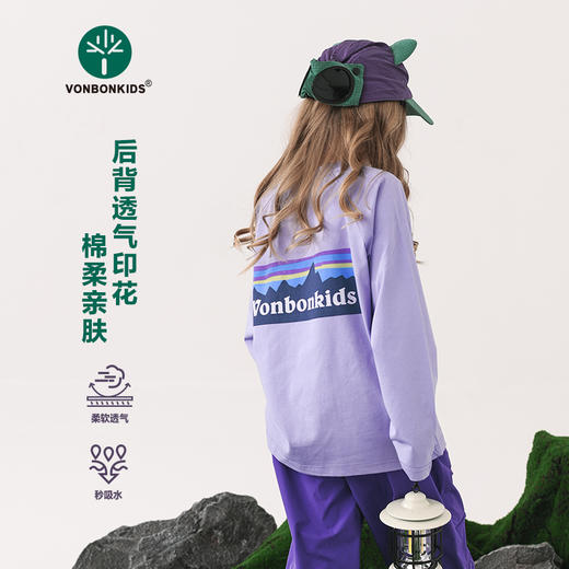 vonbonkids 山系轻户外冰瓷棉糖果色长袖上衣 S07C26006 商品图4