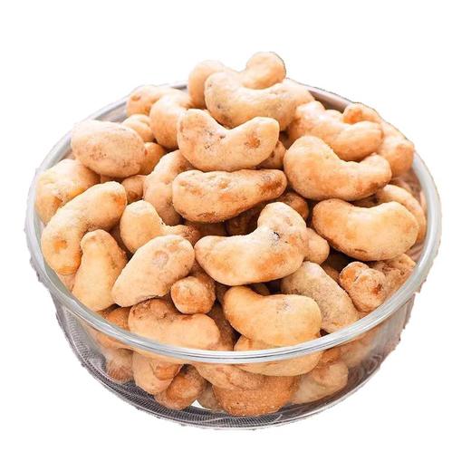 【秒杀❗️抢19.9🔥香酥炭烧腰果】颗粒饱满圆润，外壳焦香酥脆，入口咸香浓郁、越嚼越香，仁袋装罐装坚果炒货休闲零食年货紫衣腰果干果QQ 商品图2