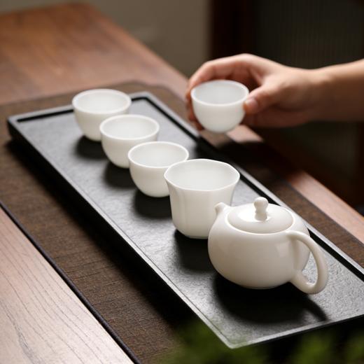 朕的潮代羊脂玉瓷茶具礼盒 陶瓷大师监制 细腻洁白 润泽透亮 造型美观 商品图4