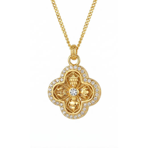 【宏艺珠宝】四时承安·银s925项链 商品图0