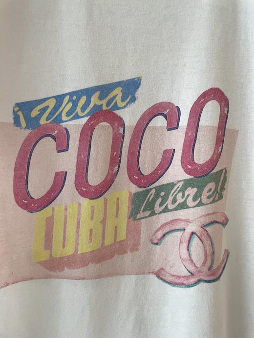 女款经典coco印花短袖T恤ba025 商品图2