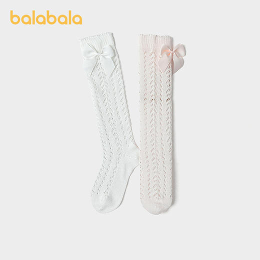 【商场同款】巴拉巴拉宝宝袜子夏季新款网眼透气长筒袜防蚊两双装 商品图2