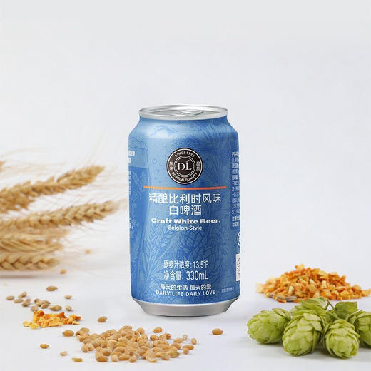 DL胖东来精酿比利时风味白啤酒330ml 商品图0