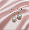 正圆珍珠耳坠 11-12mm 纯银 灵动垂坠 修饰脸型 [发：13] 商品缩略图0