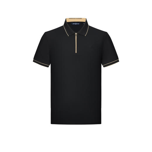 【高弹】德鲨绿色短袖POLO衫男2026夏季新品休闲弹力上衣翻领T恤 商品图3