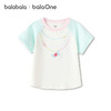 【balaOne】巴拉巴拉儿童短袖t恤女童2026新款夏装撞色插肩袖上衣 商品缩略图4