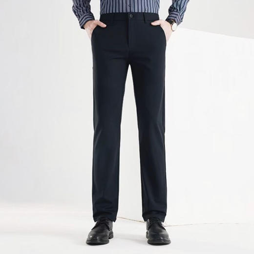 男士商务休闲裤夏季新款修身直筒长裤轻奢高级感西裤  KDZC-7303 商品图4