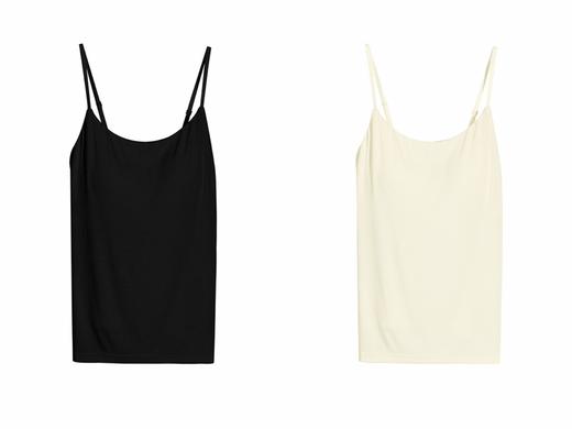 买1送1  23%莫代尔 5%羊毛 带胸垫细吊带 需要两件加入购物车  A-5896 商品图0