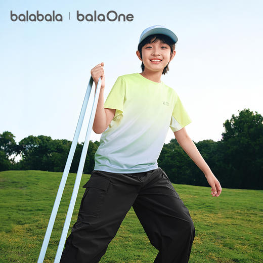 【balaOne】巴拉巴拉童装儿童短袖t恤男女童2026新款夏装速干上衣 商品图0