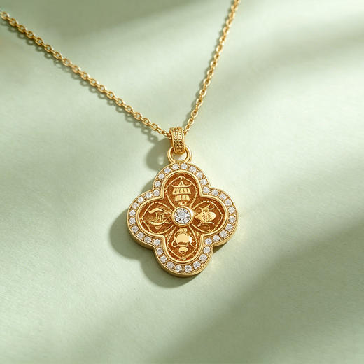 【宏艺珠宝】四时承安·银s925项链 商品图2