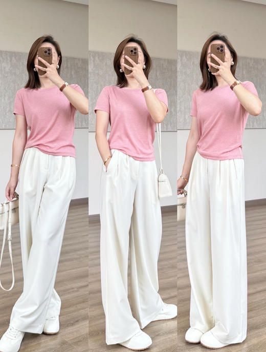 撑场面的短袖AMTN神仙天丝小T恤 商品图3