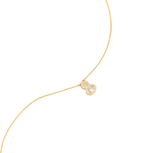 三彩2026新款国风贝壳葫芦吊坠项链轻奢锆石福禄小众立体高级吉祥 商品图2