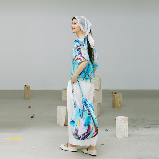 绽放030朵/「逍遥游-1」大方包*zijun联名系列水洗皱棉亚麻大布包 商品图2