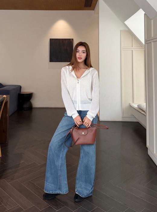 宋佳同款LANC*Y镂空连帽针织衫 商品图8