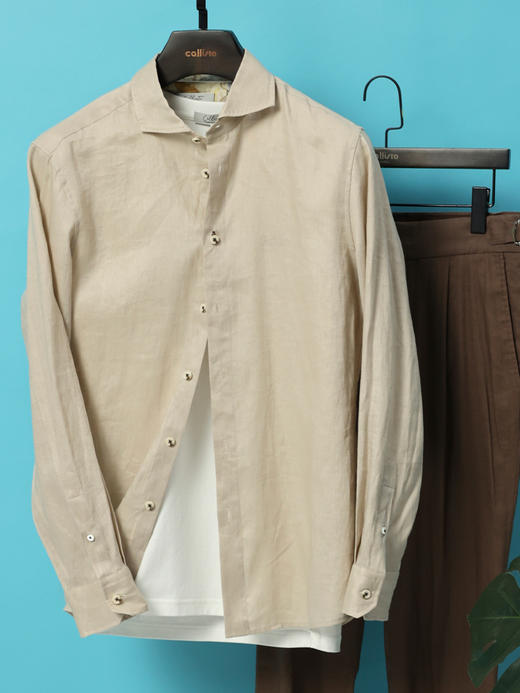 【蓝海假日】callisto定制亚麻花衬衫系列 商品图2