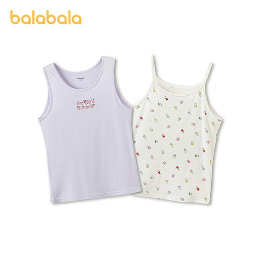 【商场同款】巴拉巴拉儿童背心夏季新款吊带女童打底衫无袖两件装 商品图4