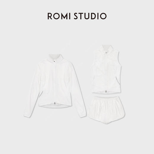 ROMI STUDIO“专业运动”弹力凉感修身双拉链调节外套RWDSW91926 商品图0
