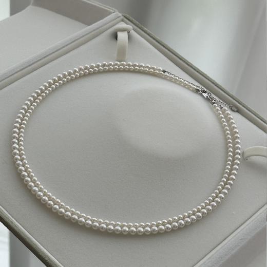 福利！baby珠套组 3-4mm/4-5mm，近圆细微微瑕ji光淡水珍珠项链组合 商品图1