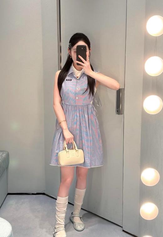 女款格纹无袖连衣裙la017 商品图3