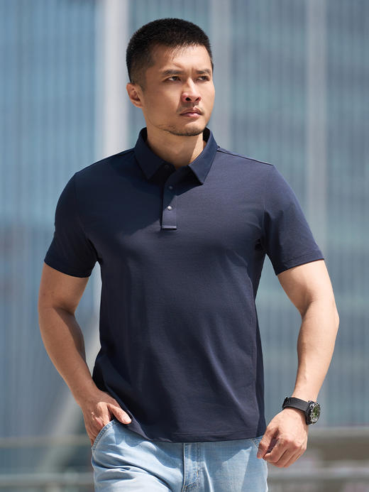 三代龙牙隐之云纤速干短袖POLO 商品图6