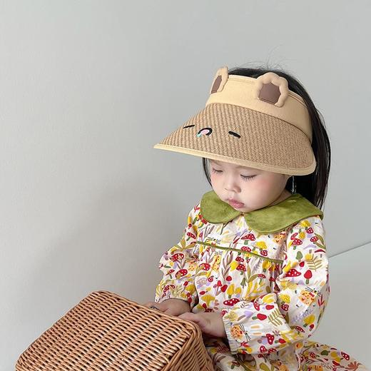 儿童防晒帽子夏季防紫外线大檐遮阳帽男孩女童户外休闲太阳帽3-12岁 商品图2