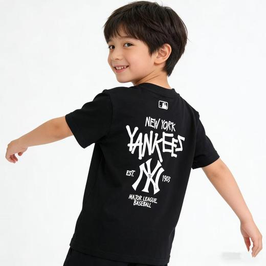 点此购买120-160MLB洋基队夏季儿童字母印花短袖T恤 kk 344051 商品图10