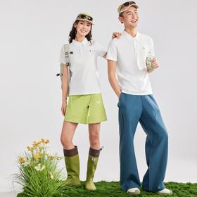 【厚盛--森系华夫格冰格POLO衫】轻奢级微垂感锦纶冰丝面料、华夫格透气孔结构设计、薄荷冰凉感性能、3D立体剪裁正肩版型、凉感防晒修饰身形、男女同款时尚休闲又百搭