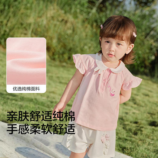 【balaOne】巴拉巴拉童装宝宝上衣婴儿短袖t恤女童2026新款夏季萌 商品图3