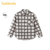 【商场同款】巴拉巴拉男童外套儿童大童纯棉衬衫2026新款夏装格纹 商品缩略图1