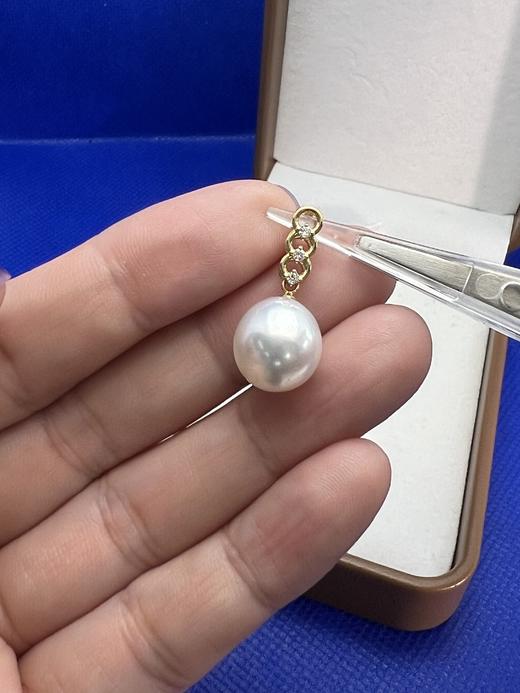 【日本溯源之旅】福利团购 PT/18K澳白吊坠 完美水滴形 11-12.1mm（展会产品拍下后不支持7天无理由退换货） 商品图2