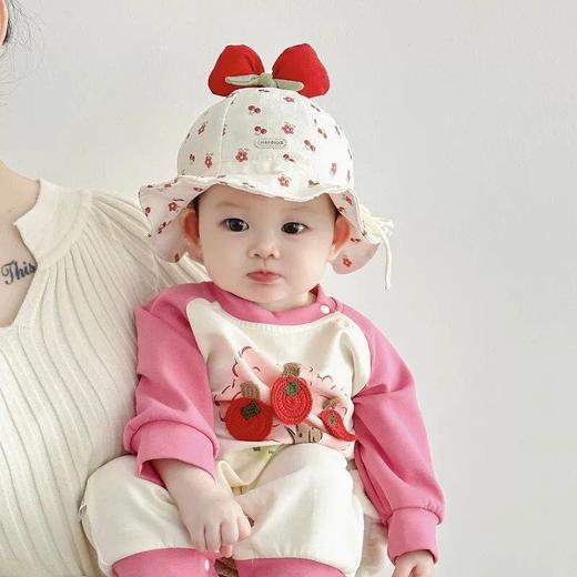 【儿童爆款】防晒帽夏季男童遮阳帽太阳帽防紫外线宝宝空顶帽子 商品图4