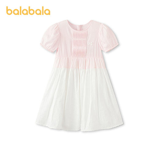 【商场同款】巴拉巴拉儿童连衣裙女童2026新款夏季经典收腰A字裙 商品图4