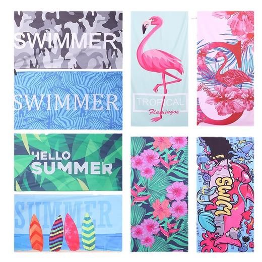 【速干不粘！耐用】双面绒吸水速干沙滩巾超细纤维瑜伽运动毛巾游泳沙滩浴巾。xb 商品图4