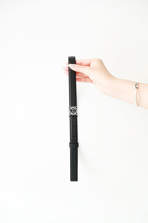 鹅卵纹小牛皮+黄铜五金，法式复古高定氛围感窄边牛皮腰带E040260 商品图4