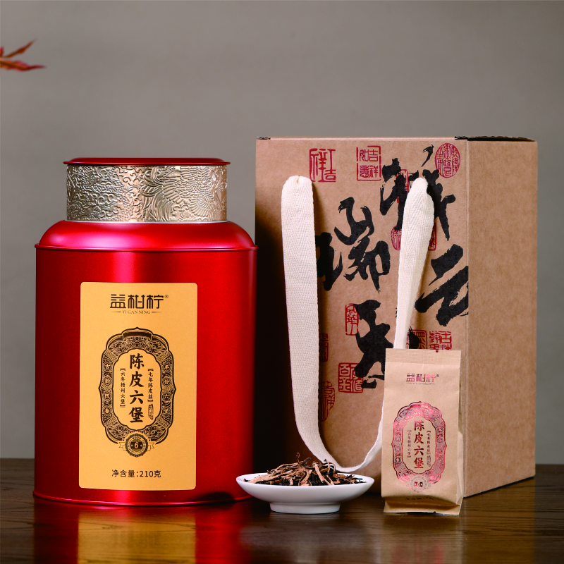 益柑柠 陈皮六堡茶 210克礼盒装