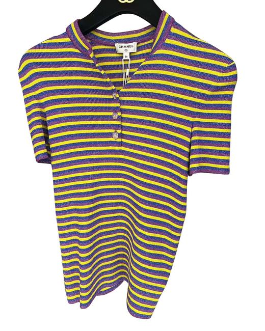 女款修身条纹针织上衣ji025 商品图0