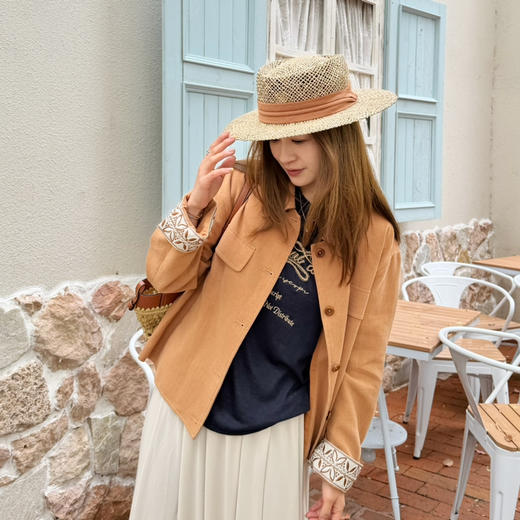 2604115    精致刺绣 🍊橘 春款外套 商品图10