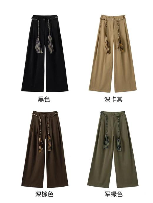 花绳直筒裤-26ZB03083 商品图1