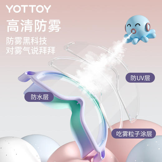 限时3折抢购儿童泳镜高清防雾防水男孩大框游泳眼镜专业潜水泳帽 商品图2