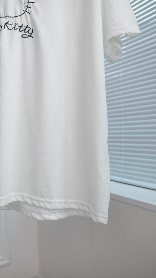 猫咪tee|减龄韩系kt刺绣T恤 商品图4