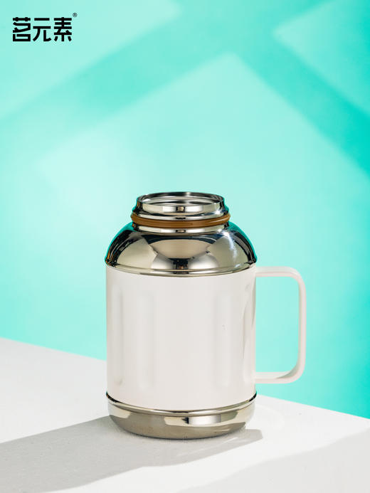 小胖墩大容量保温壶珍珠白PA 商品图2