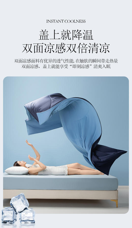 亚proA类夏凉被星球冰丝凉感夏被可机洗天丝空调被薄被 商品图4