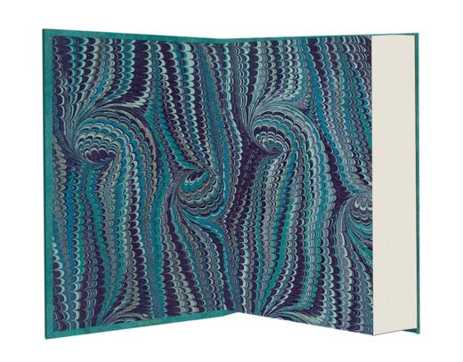 【限量真皮定制】【金耀基亲签钤印】《海德堡语丝》孔雀蓝磨砂牛皮+欧式竹节装+毛边本 商品图3