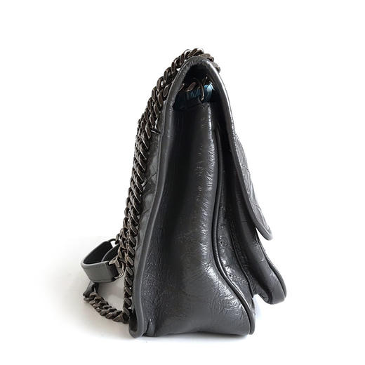 【95新】YSL圣罗兰NIKI系列633158中号灰色D扣niki链条包单肩包女士300326NJS09 商品图2