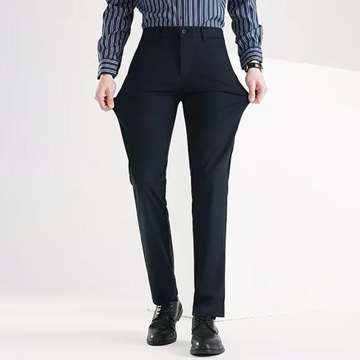 男士商务休闲裤夏季新款修身直筒长裤轻奢高级感西裤  KDZC-7303 商品图6