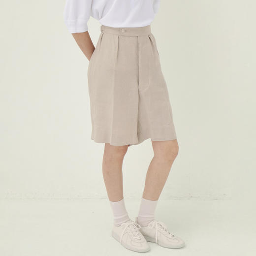 KAPTAIN SUNSHINE Gurkha Shorts 亚麻真丝混纺宽松短裤 商品图1