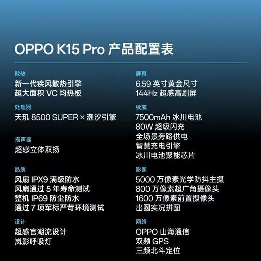 OPPO K15 Pro 商品图5